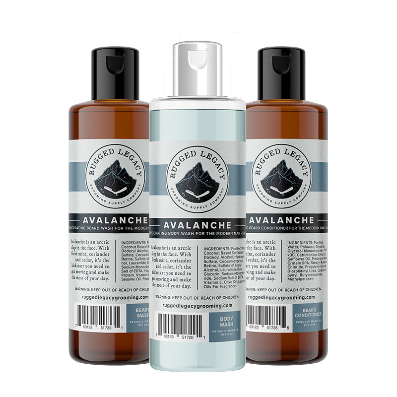 Scented Shower Bundle | Beard Wash & Conditioner | Body Wash